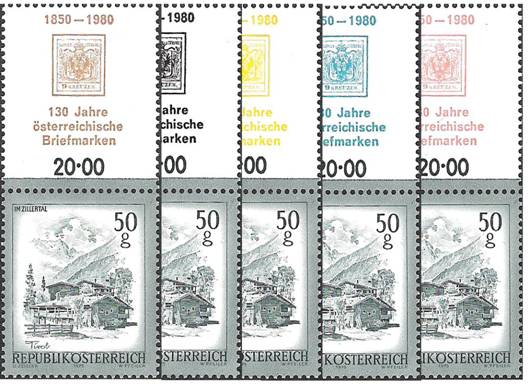 Bild zum Artikel Allongen 130 Jahre sterreichische Briefmarken