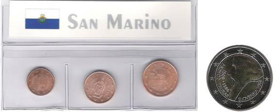 Bild zum Artikel Kleinmnzen San Marino 2004 inkl. 2 Mnze Slowenienn 2008