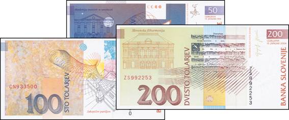 Bild zum Artikel Banknoten Slowenien