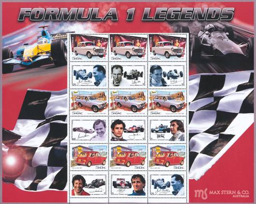 Bild zum Artikel Markenblock Formula 1 Legends