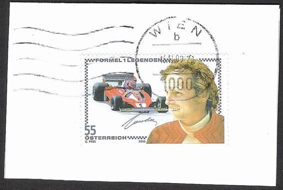 Bild zum Artikel Niki Lauda Marke auf Briefstck