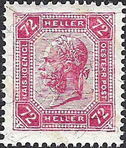 Bild zum Artikel 72 Heller 1904 Briefmarke - postfrisch