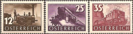 Bild zum Artikel 3 Eisenbahnmarken 1937 