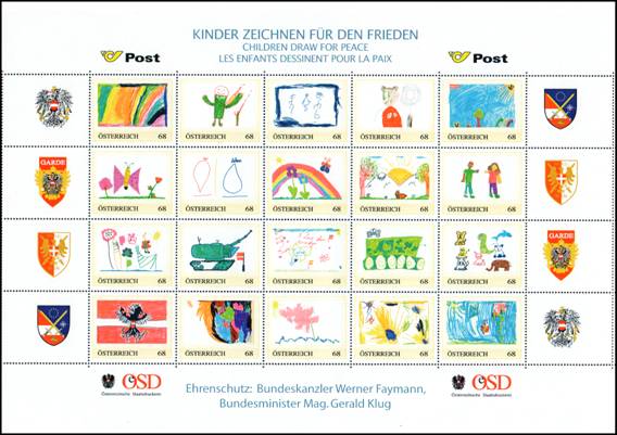 Bild zum Artikel Personalisierter Bogen Kinder fr Frieden