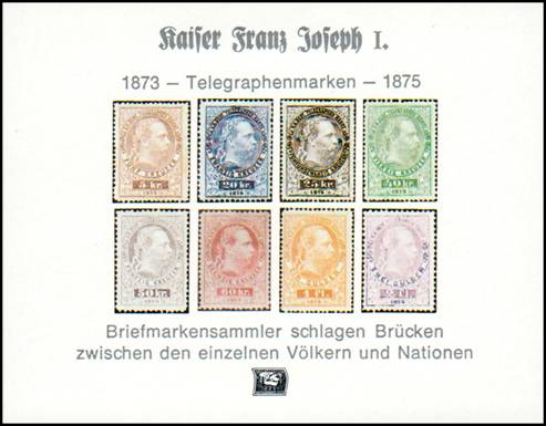 Bild zum Artikel Vignetten-Block Telegraphenmarken