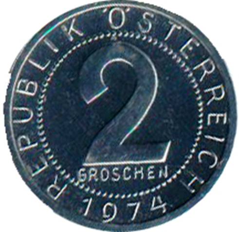 Bild zum Artikel 2 Groschen stgl. 1974