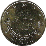 Bild zum Artikel: 50 Cent Münze Vatikan 2010