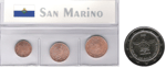 Bild zum Artikel: Kleinmünzen "San Marino 2004"" inkl. 2€ Münze Belgien 2008