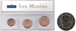 Bild zum Artikel: Kleinmünzen "San Marino 2004"" inkl. 2€ Münze Slowenienn 2008