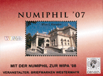 Bild zum Artikel: Vignettenblock "Numiphil 2007 mit Logo der WIPA 2008"