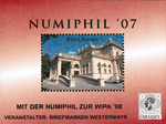 Bild zum Artikel: Vignettenblock "Numiphil 2007 ohne Logo der WIPA 2008"