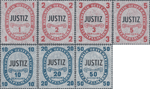 Bild zum Artikel: 7 Stempelmarken "Justiz"