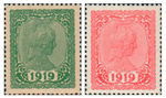 Bild zum Artikel: 2 Wertpapierkontrollmarken 1919