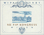 Bild zum Artikel: WIPA 1981 Blaudruck 50. FIP Kongress Wien