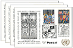 Bild zum Artikel: 4 Sonderpostkarten der UNO in Kombination mit der ÖPT