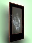 Bild zum Artikel: Fotot�rdekor "smoke skull"